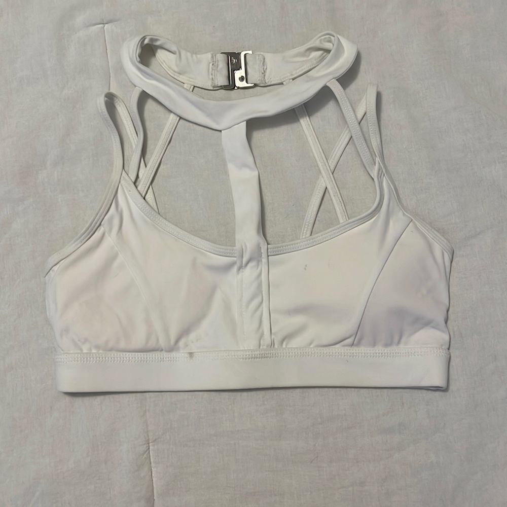 White Buff Bunny sports bra XS
